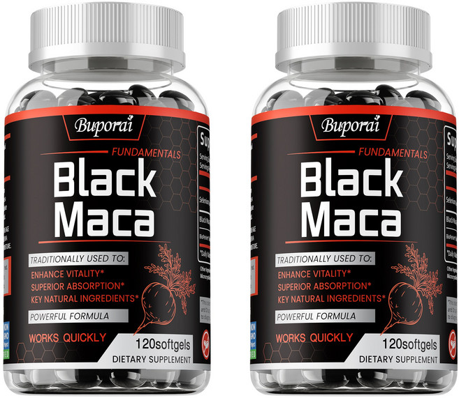 Buporai Black Maca 增強活力 高效吸收, 240組