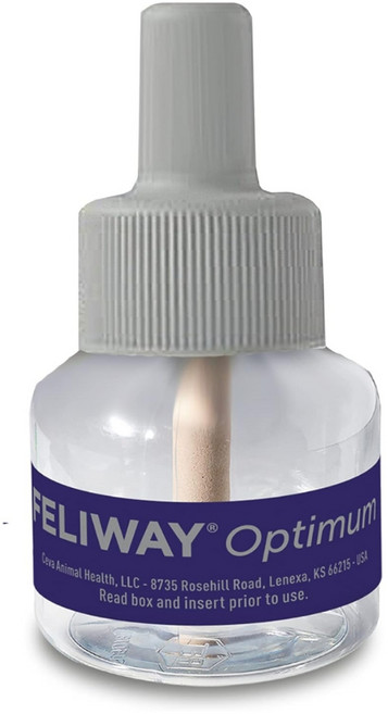 Feliway 費洛蒙 貓咪舒緩安定補充瓶 30天份 1.6 oz (48 ml), 1個, 最佳版補充瓶, 48ml, 無