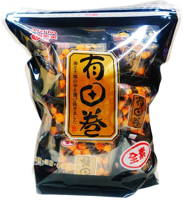 有田製菓 有田卷 海苔脆捲 醬油口味, 30g, 20個