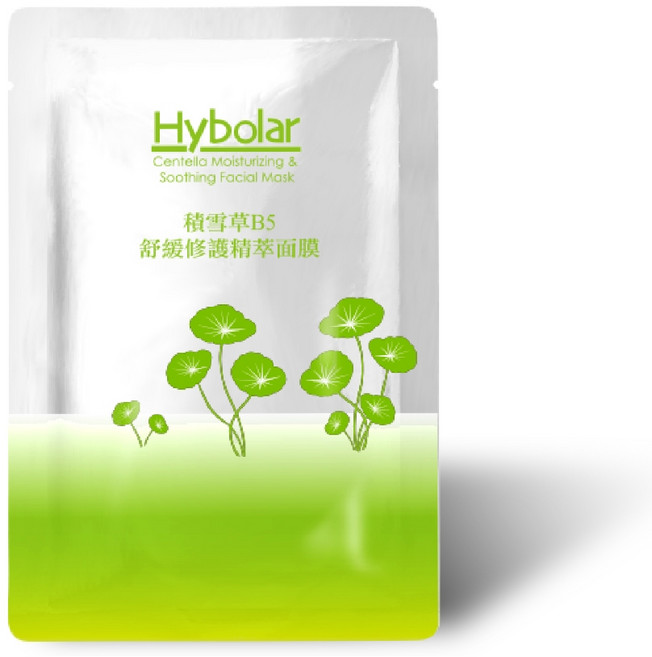 Hybolar 深層清潔保濕泡泡面膜, 1個, 積雪草B5修護精粹面膜