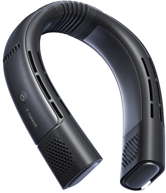 TORRAS COOLiFY 2S Pro 旗艦AI智慧頸掛冷暖空調風扇 2026升級版, 暗影黑