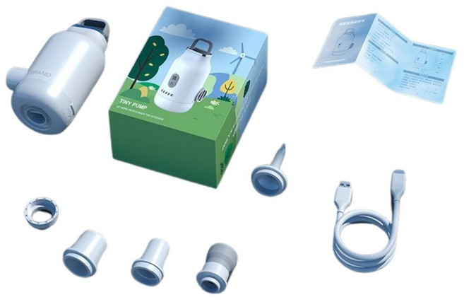 TINY PUMP 充電式小型幫浦, 白色, 1個