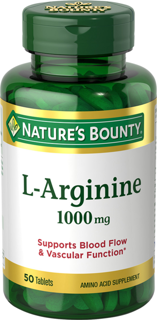 NATURE'S BOUNTY L-精胺酸 1000mg 純素錠, 50入, 1g, 1個