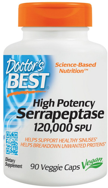 Doctor's BEST 鋸齒酵素&鈣複方素食膠囊, 90顆, 1罐