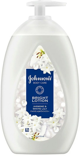 Johnson's 嬌生 身體保養 淨亮香氛乳液 茉莉與白百合, 1件, 500ml