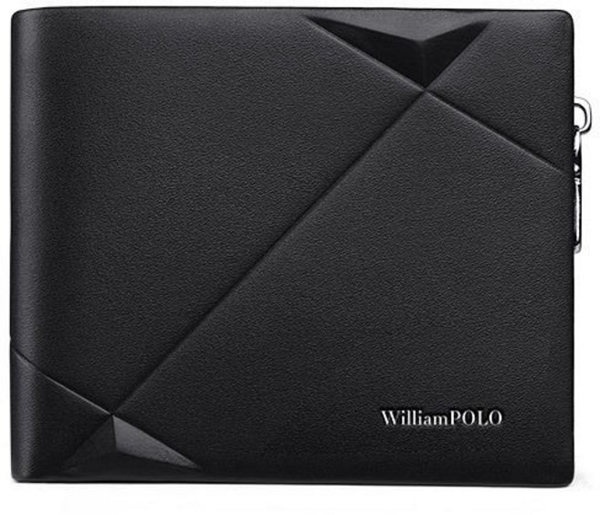WILLIAMPOLO 男士短款錢包 頭層牛皮 皮夾