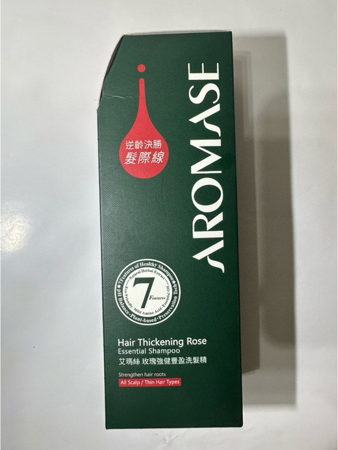 AROMASE 玫瑰強健豐盈洗髮精 400mL, 1個