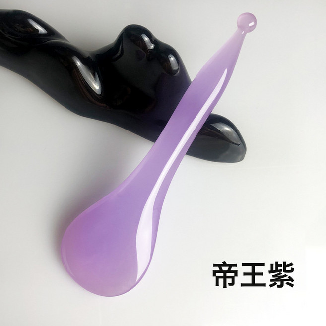 臉部美容刮痧撥筋棒經絡按摩板工具眼臉部提拉全身通用點穴筆, 帝王紫:如圖, 1個