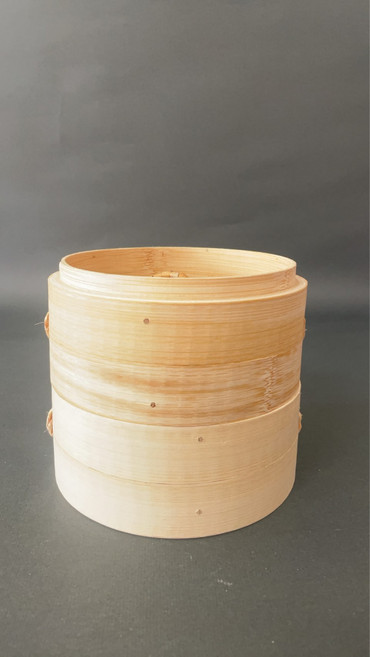 菊川本味4.5吋竹蒸籠 2層1蓋, 1個