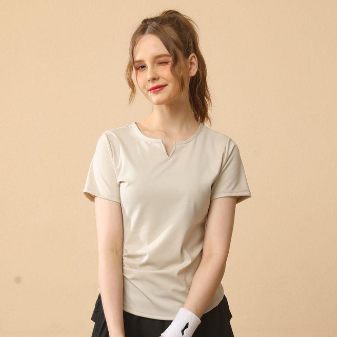 夏季運動T恤女 跑步健身修身顯瘦短袖速幹透氣健身服
