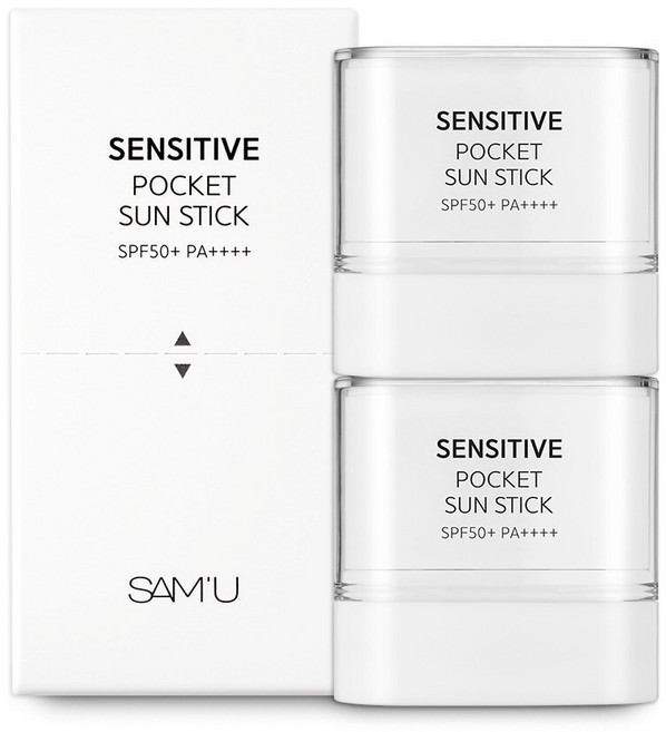 SAM'U 口袋防曬棒 SPF50 PA++++ 輕巧便攜 清爽控油 敏感肌適用, 20g, 1個