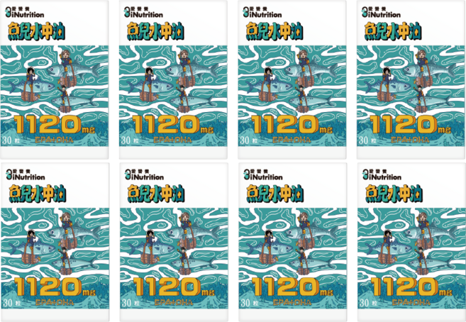 愛營養 iNutrition 升級版 魚兒水中油 8盒組, 1個