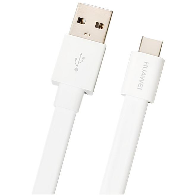 華為 Type-C 快充線 3A USB 充電線 傳輸線 QC3.0 快充, 白色, 1個, 40cm
