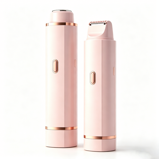 二合一電動除毛器 可替換雙刀頭 全身適用 乾濕兩用 Type-C充電 溫柔呵護, 1個, 1個裝