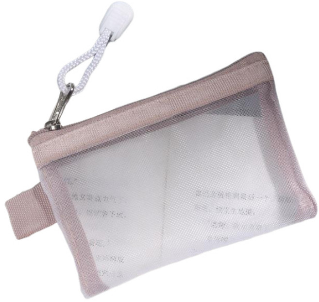 網紗零錢包 卡片袋 隨身收納透明網袋