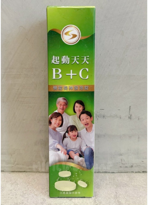 起動天天B C機能發泡錠 20 錠/盒, 1個, 20錠/盒, 1份
