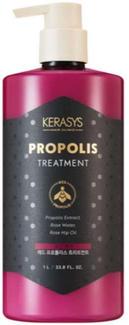 KERASYS 可瑞絲 紅蜂膠髮根養護護髮素 1L 韓國進口, 1個, 紅蜂膠(髮根養護)護髮素1L
