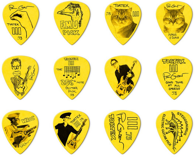 Dunlop Paul Gilbert 簽名吉他 picks .73mm Tortex, 1個