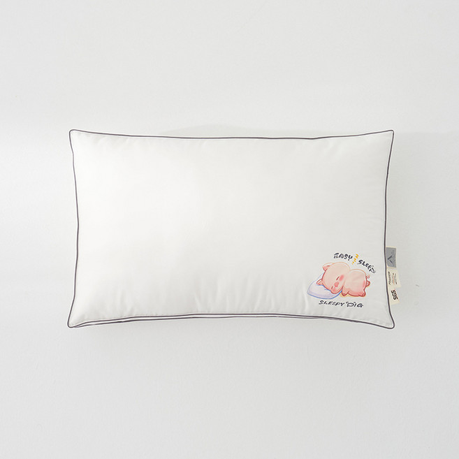 ease sleep 60s 易眠柔軟舒適睡枕 嬰幼兒級A類 可機洗 高回彈, 嬰幼兒級A類標準 - 瞌睡豬高枕, 1件