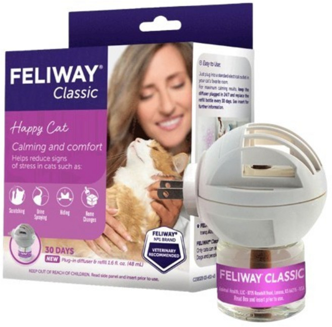Feliway 貓咪費洛蒙 噴劑 多貓 插電組 補充瓶 Ceva 費洛貓 費利威 舒緩貓咪情緒【Plumes寵物部屋】, 1個, 48ml