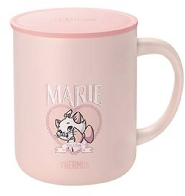 THERMOS 膳魔師 瑪麗貓系列 真空保溫馬克杯, 粉色, 1個, 450ml