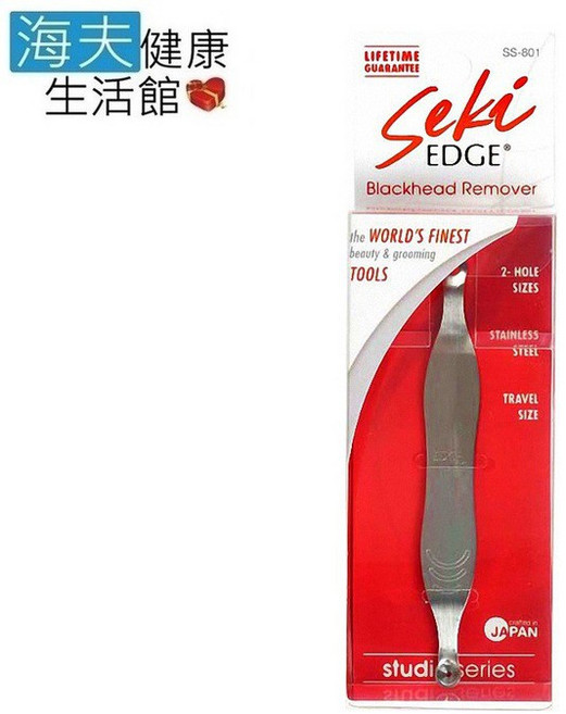 【海夫健康生活館】日本GB綠鐘 Seki 不銹鋼 肌膚粉刺 擠痘棒(SS-801), 1個, Silver