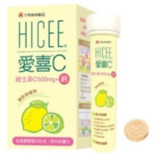 愛喜C 維生素C500mg 口嚼錠 60錠, 2g, 60個