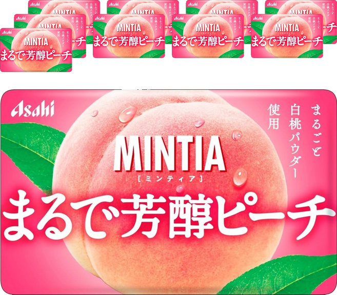 Asahi 朝日 Mintia 宛如熟透水蜜桃 50錠, 10個, 7g