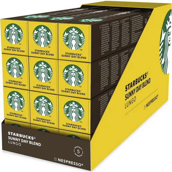 STARBUCKS 星巴克 Sunny Day Blend Nespresso咖啡膠囊, 12個, 10個, 5.6g