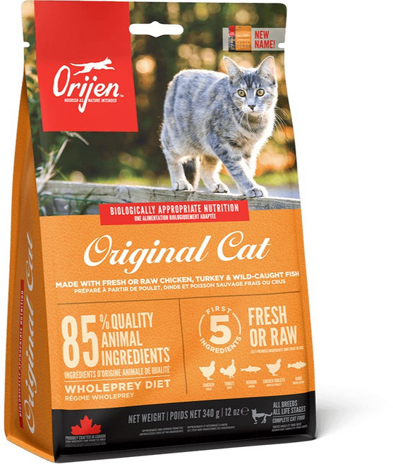 Orijen 歐睿健 六種鮮魚 無穀貓飼料, 1個, 340G 鮮雞愛貓無榖貓飼料
