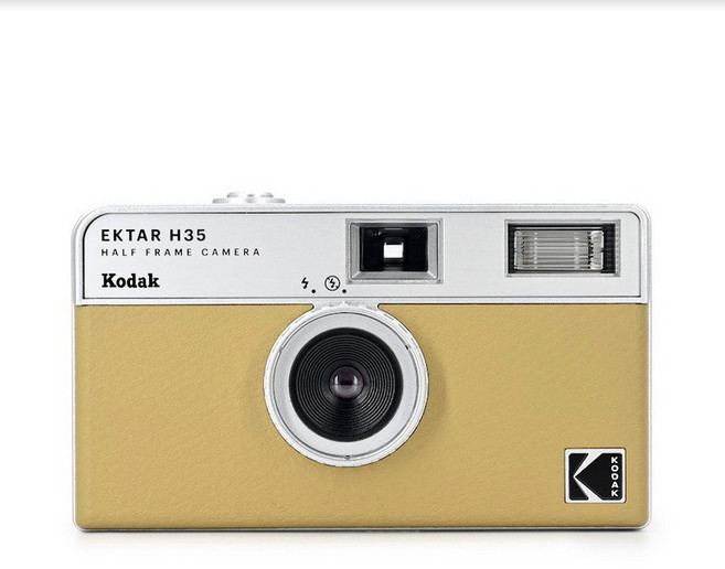 柯達 KODAK H35 底片相機 復古半格相機 (含發票 送電池) 可換底片, H35 駱駝黃 (無附底片), 1個