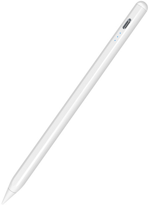 觸控筆 繪畫筆 手寫筆 適用iPad iPhone手機平板, 白色, 1個