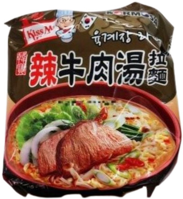 韓寶 Komosa 辣牛肉湯麵 韓國泡麵, 1個