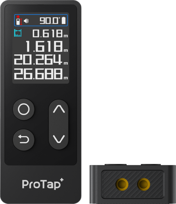 ProTap D1+Plus 雷射測距儀 60米測距 ±2mm精度 1.77吋LCD彩屏, 1個