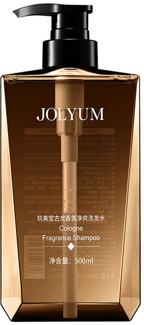 JOLYUM 古龍香氛男士沐浴乳洗髮精 酷爽控油, 1個, 古龍香氛洗髮水500ml