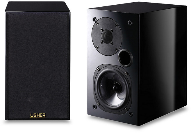 USHER 雅瑟音響 S-520 書架式喇叭, 鏡面黑