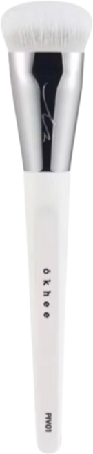 ökhee PIV01 Whitejade 粉底刷 柔軟刷毛 填補毛孔 打造無瑕底妝, 1個