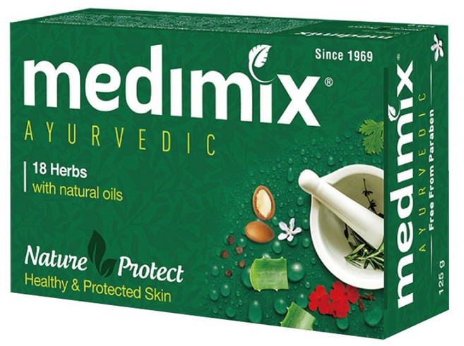 medimix 印度綠寶石皇室藥皂浴 美肌皂 草本, 1盒, 1個
