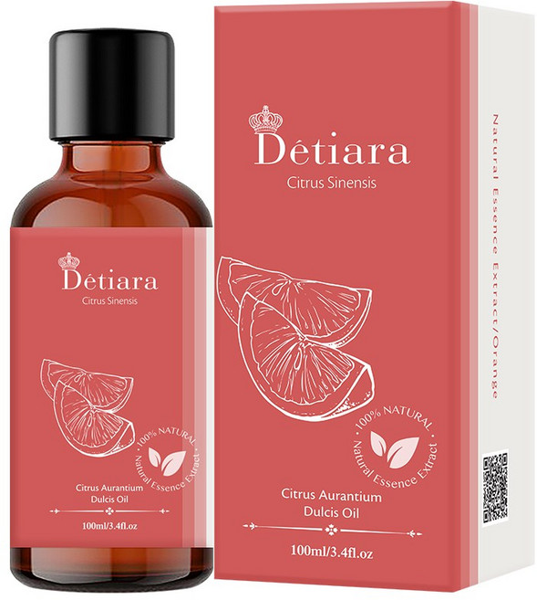 Détiara 100%天然香氛晶萃 甜橙精油, 1個, 100ml