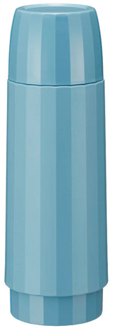 TIGER虎牌 MSK-A030 經典復古杯蓋型不鏽鋼保溫瓶 保冷瓶 300ml 隨行杯, 灰藍色(AS), 1個