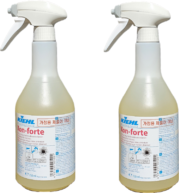 청소용품다몰 키엘 엑손포르테 주방 기름때 탄때 제거제, 2개, 750ml
