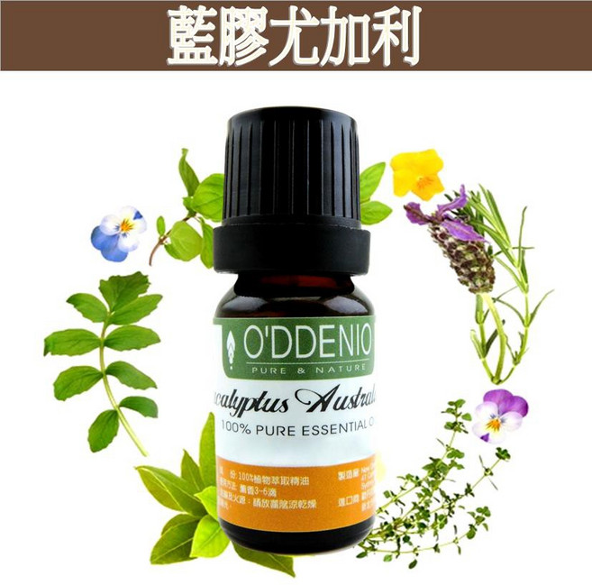 《歐丹尼》【藍膠尤加利純精油10ml-50ml】優質單方純精油系列EucalyptusBlue Gum, 1個, 藍膠尤加利10ml