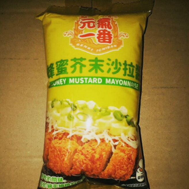祐霖 憶霖 蜂蜜芥末沙拉醬 500g, 1個