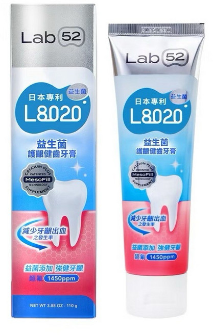 【粿女兒商行】 Lab52 齒妍堂 L8020益生菌護齦健齒牙膏 110g, 1個