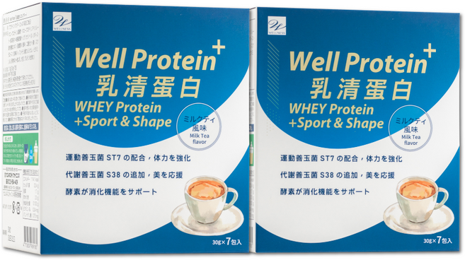 【Wellness】Well Protein 奶茶乳清蛋白 - 運動蛋白 營養補充, 30g, 14個