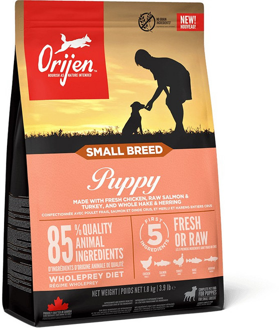 Orijen 歐睿健 小型犬 無穀狗飼料 1.8KG, 1個, 1.8KG鮮雞小型幼犬