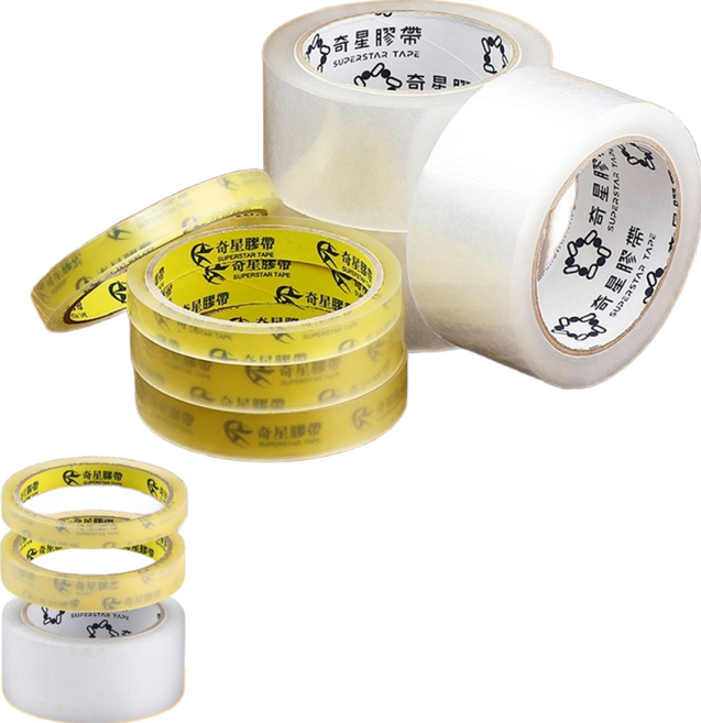 透明膠帶 黏性佳 易撕取 用途廣泛, (中) 18mm*40Y/捲, 1個
