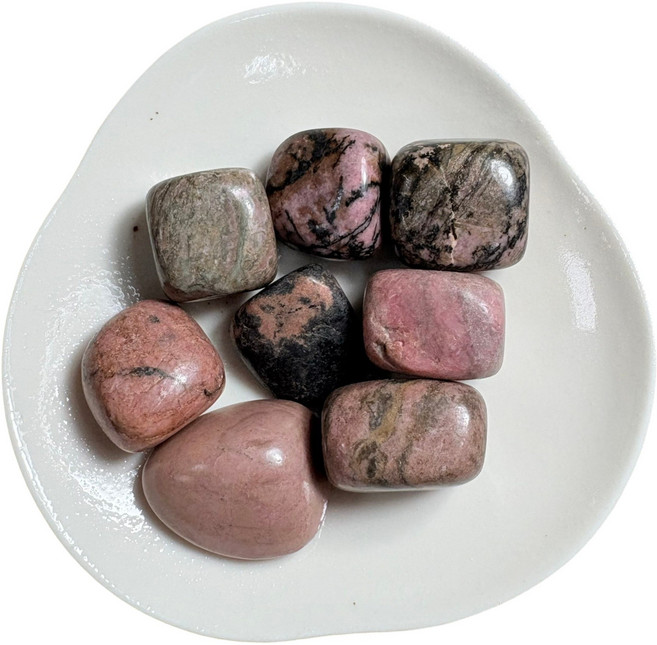 薔薇石滾石~100g/單位, 薔薇石滾石,100g