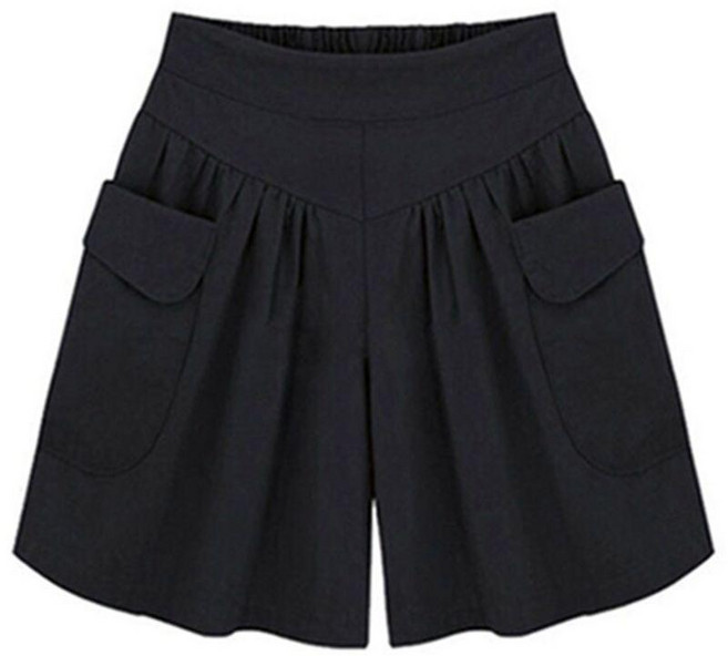 闊腿a字短褲 寬鬆休閒顯瘦夏季薄款女褲