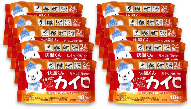 【USEFUL】手握式24小時暖暖包 10片入x10包 UL780, 1個